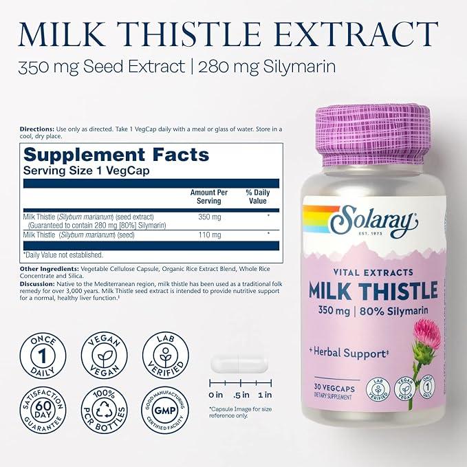 Solaray Milk Thistle One Daily - 30 capsules