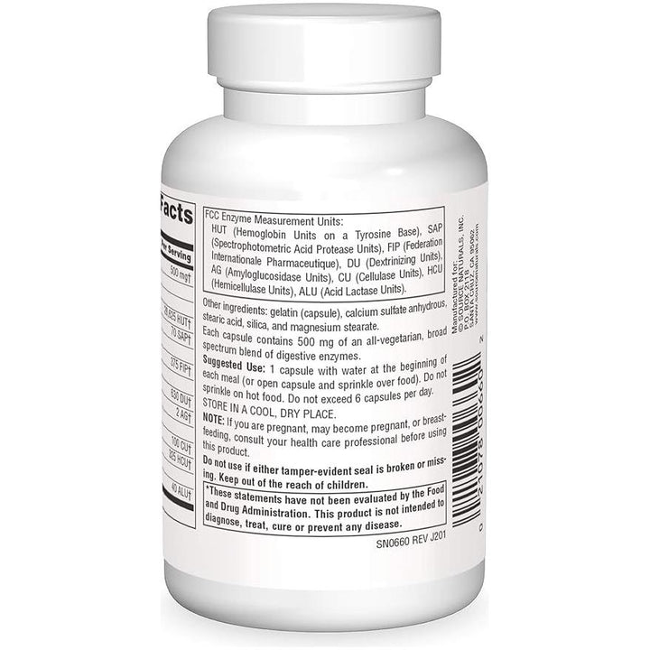 Source Naturals Essential Enzymes 60 Capsules