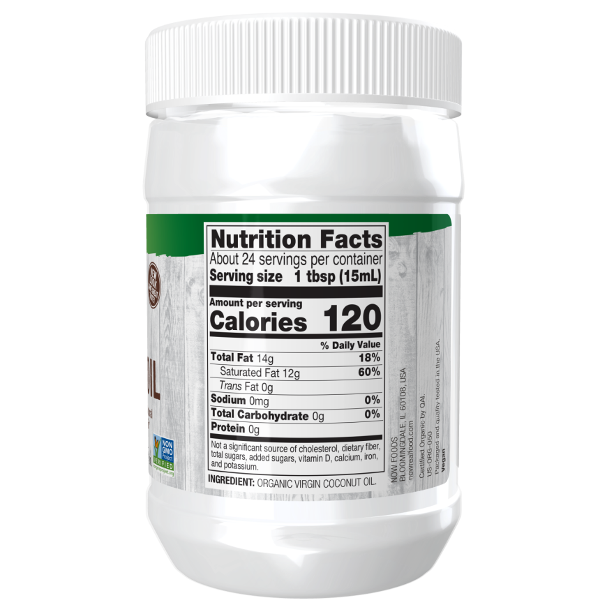 Now Foods Virgin Coconut Oil - 12 oz.