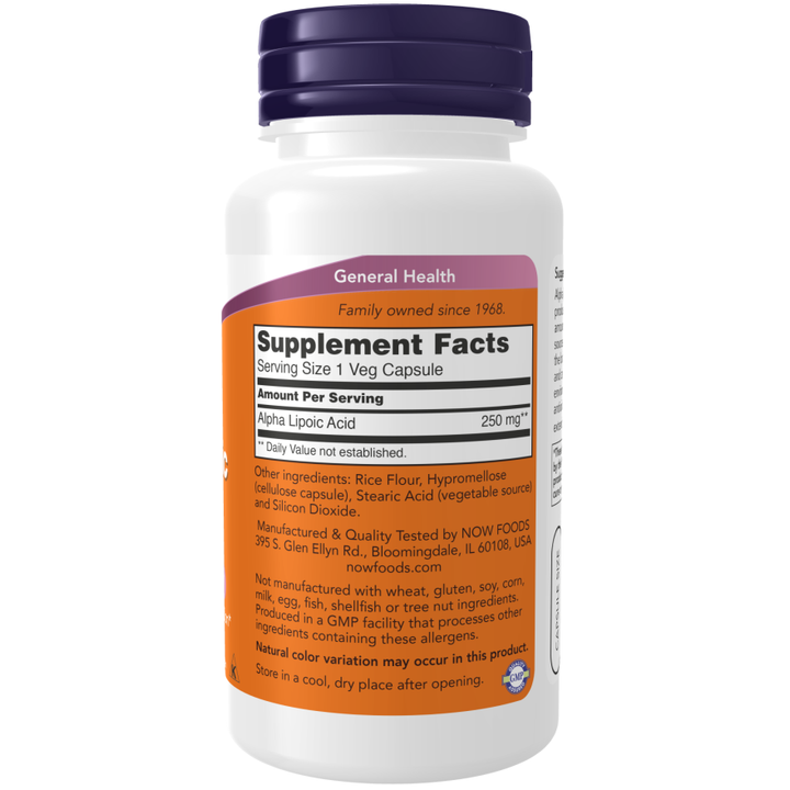 NOW Foods Alpha Lipoic Acid 250 mg - 60 VCaps®