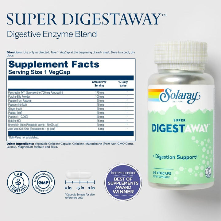 Solaray Super DigestawayCapsules - 60