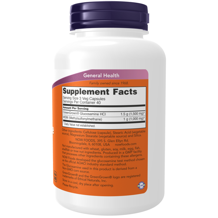 NOW Foods Vegetarian Glucosamine & MSM - 240 Vcaps