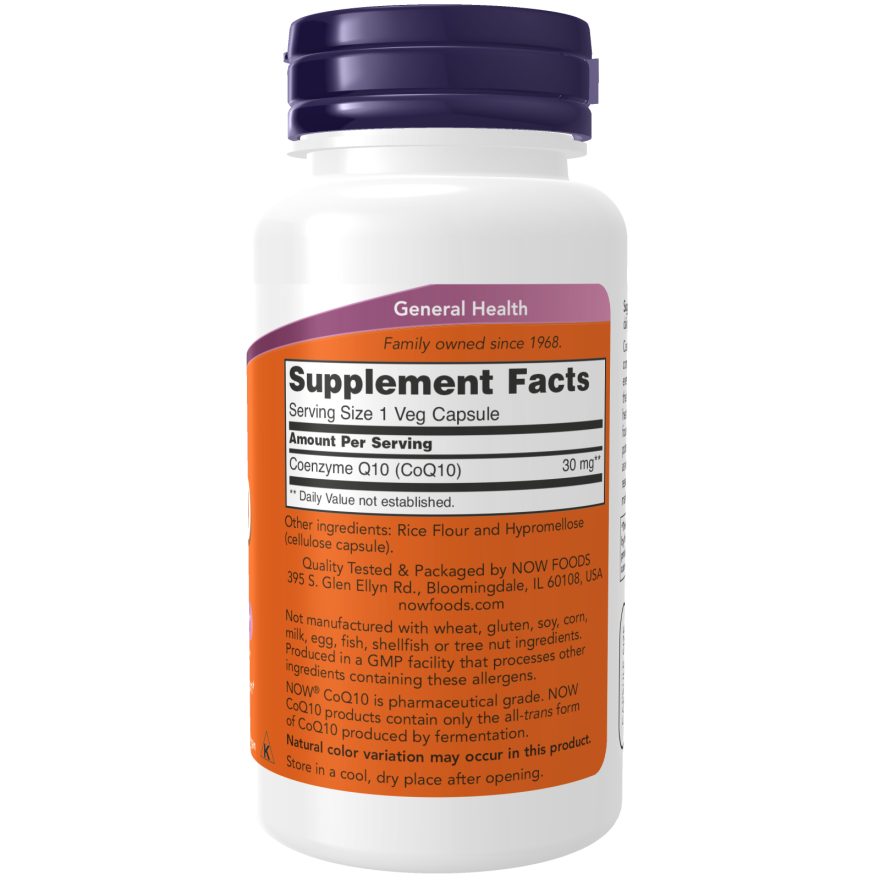 NOW Foods CoQ10 30 mg Vegetarian - 60 Vcaps