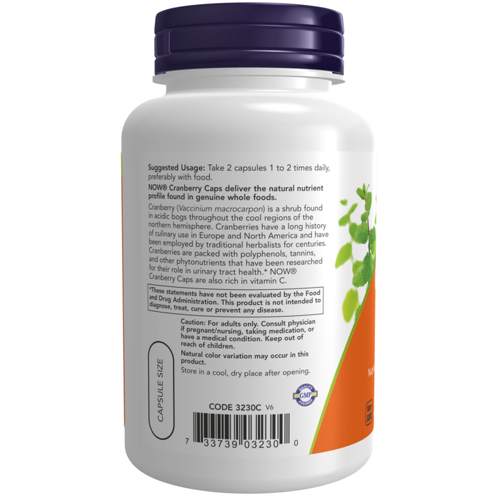 NOW Foods Cranberry Caps 100 Veg Capsules