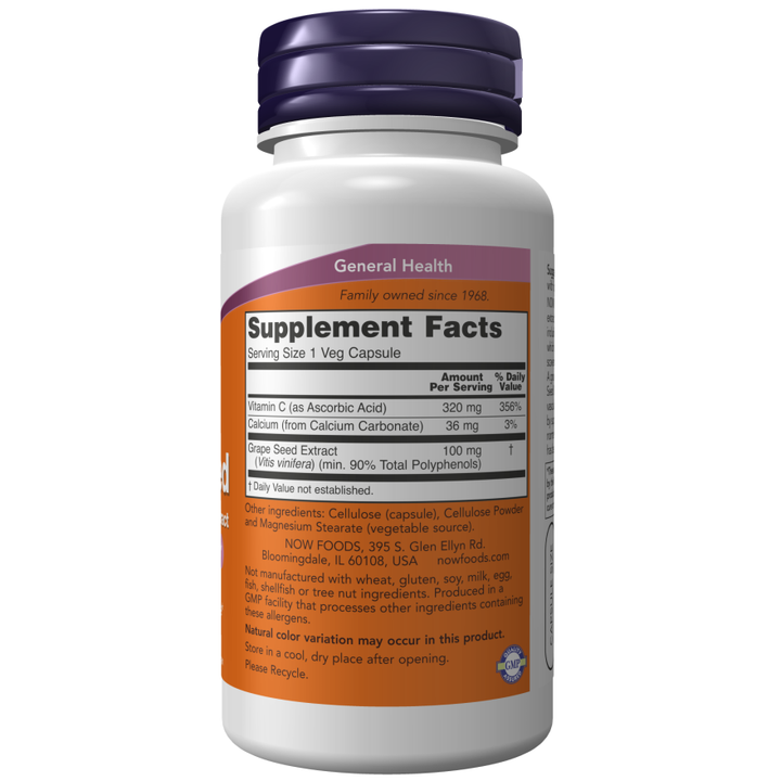 NOW Foods Grape Seed - 100 Vcaps