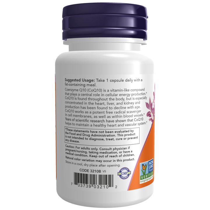 NOW Foods Co Q 10 100mg - 90 Veg Capsules