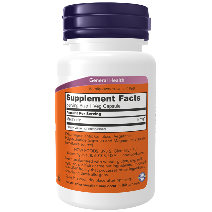 Now Foods Melatonin 5 mg - 60 Vcaps®
