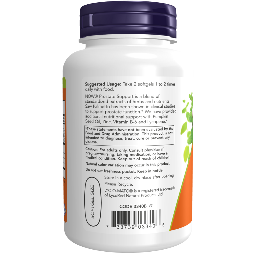 NOW Foods Apoyo para la próstata - 90 cápsulas blandas