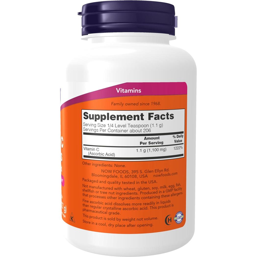 NOW Foods Vitamin C Crystals Powder 8 oz.