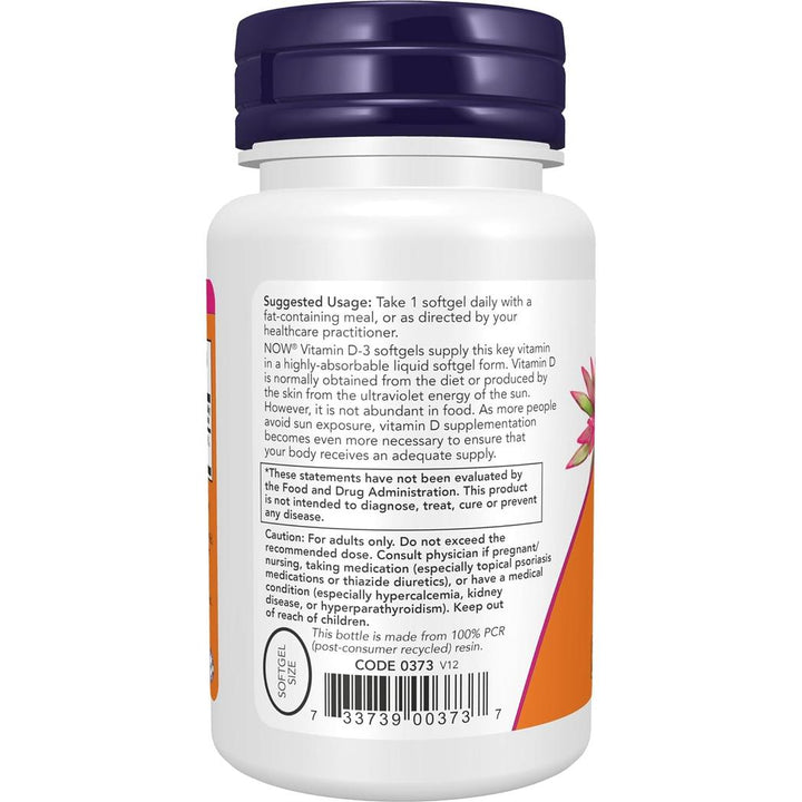 NOW Foods Vitamin D-3   5,000 IU - 240 Softgels