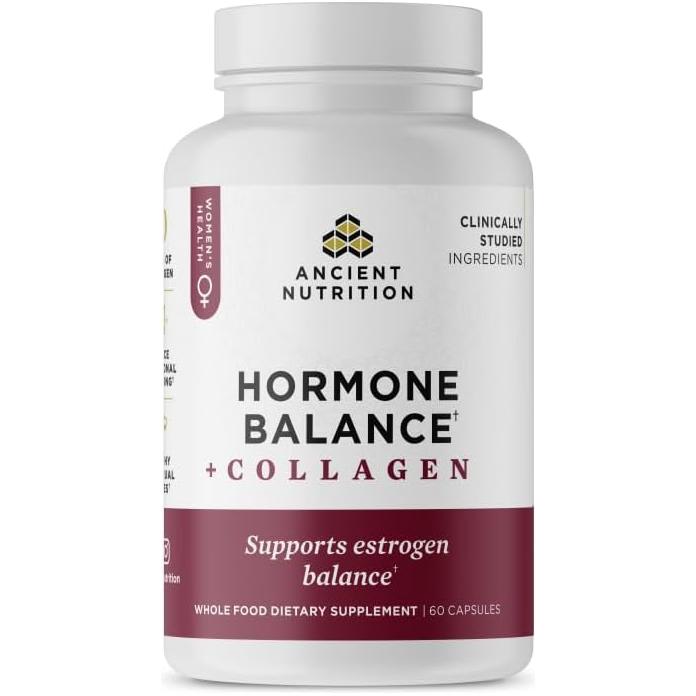 Ancient Nutrition Hormone Balance + Collagen Supplement 60 Capsules