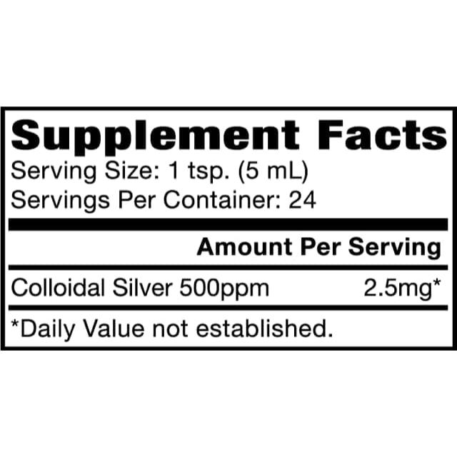 Natural Path / Silver Wings Plata coloidal 500 ppm 4 oz.