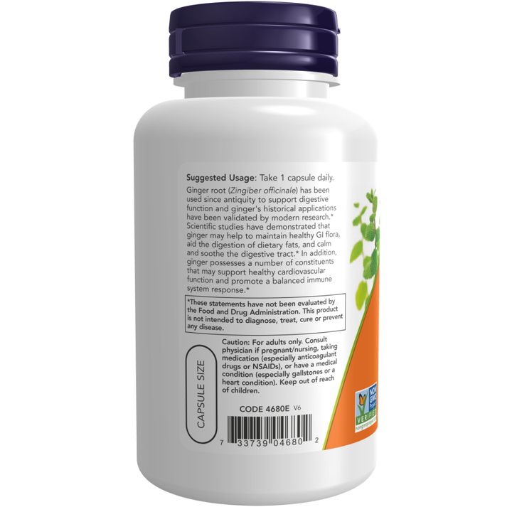 NOW Foods Ginger Root 550 mg - 100 Caps