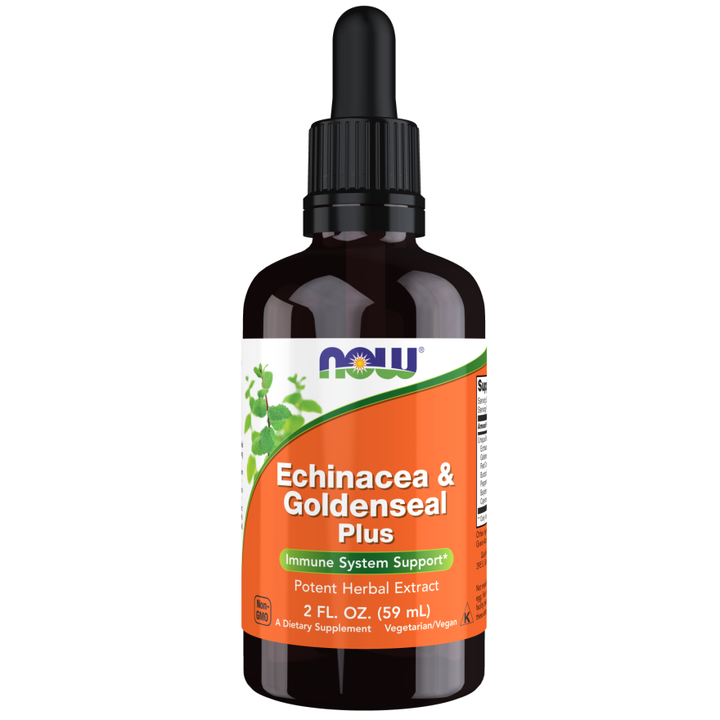NOW Foods Echinacea & Goldenseal Plus  2 oz Liquid