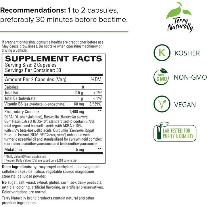 Terry Naturally Curamin®  Nighttime 60 capsules