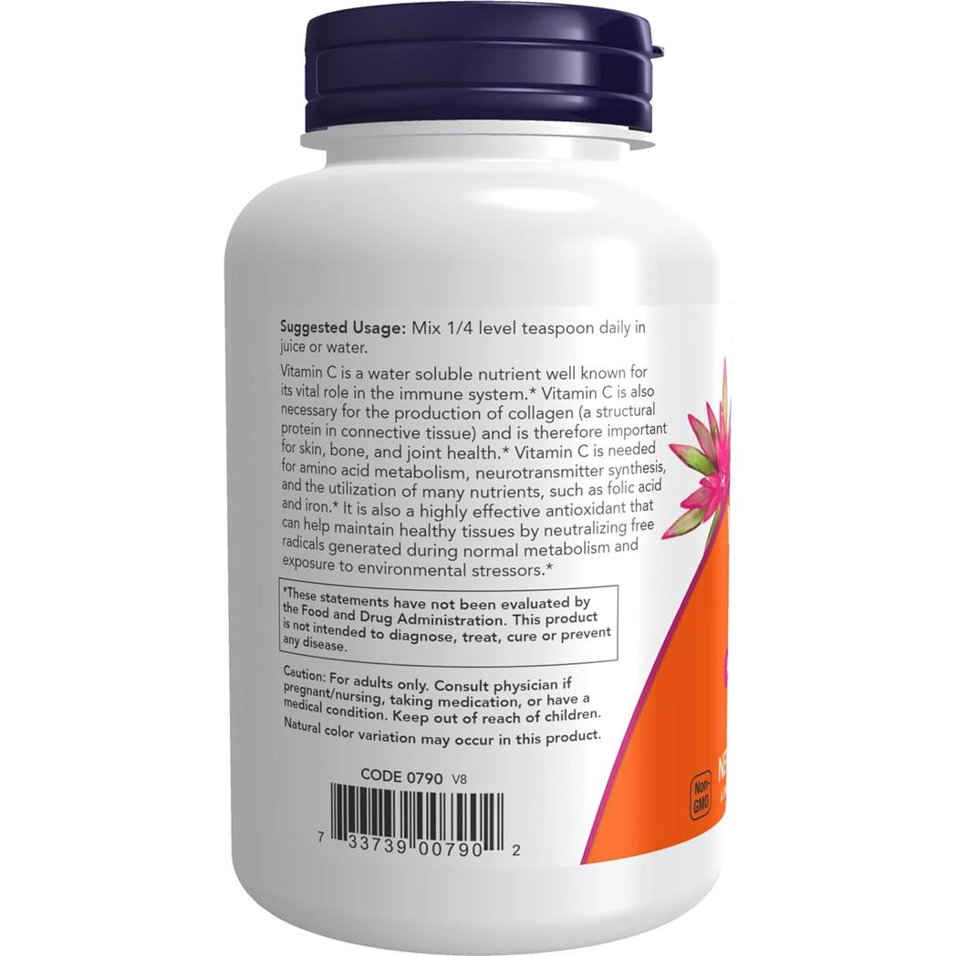 NOW Foods Vitamin C Crystals Powder 8 oz.