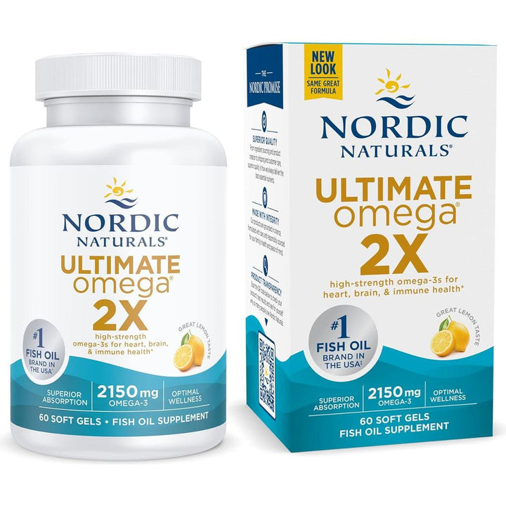 Nordic Naturals Ultimate Omega 2X Lemon 60 Softgels