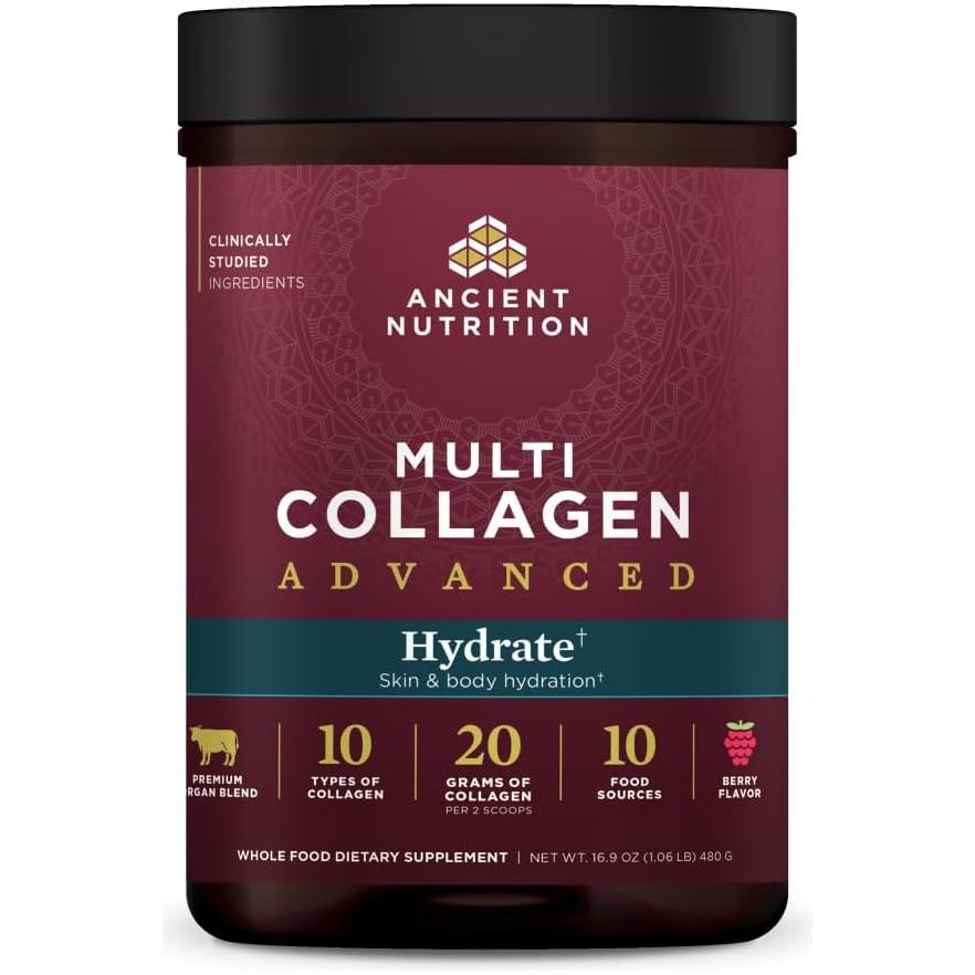 Ancient Nutrition Multi Collagen Advanced Hydrate 17oz