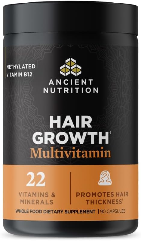Ancient Nutrition Hair Growth Multivitamin 30 Servings