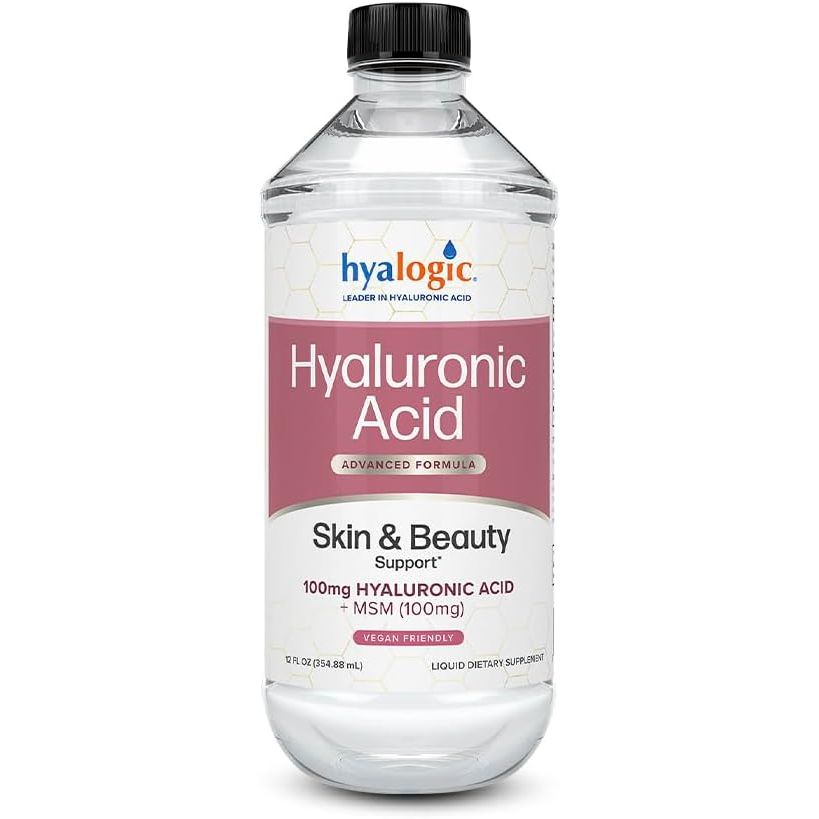 Hyalogic Liquid Hyaluronic Acid 100mg HA and 100mg MSM 12 ounces