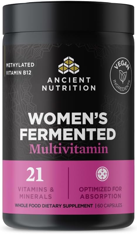 Ancient Nutrition Multivitamin for Women Fermented Vegan, 60 Ct