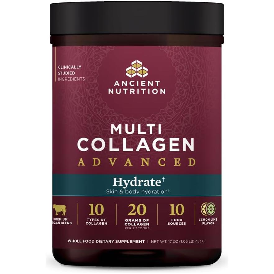 Ancient Nutrition Multi Collagen Advanced Hydrate 17oz