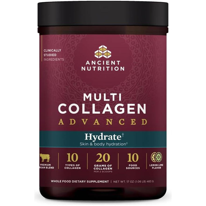 Ancient Nutrition Multi Collagen Advanced Hydrate 17oz