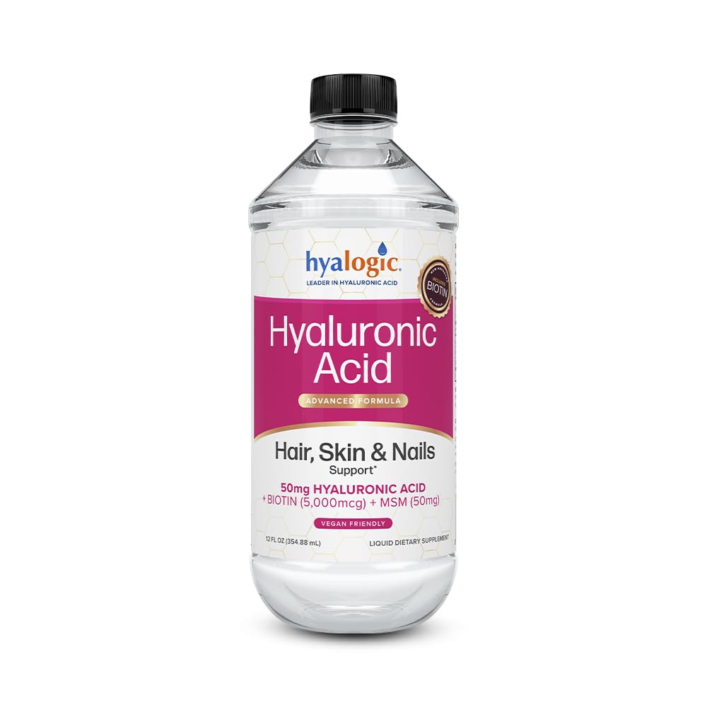 Hyalogic Liquid Hyaluronic Acid Supplement 12 oz