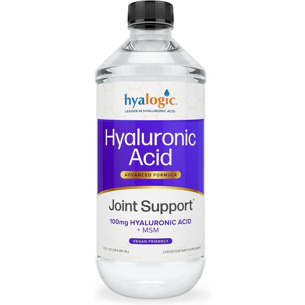 Hyalogic Hyaluronic Acid Liquid Supplement 100mg Vegan 12 oz