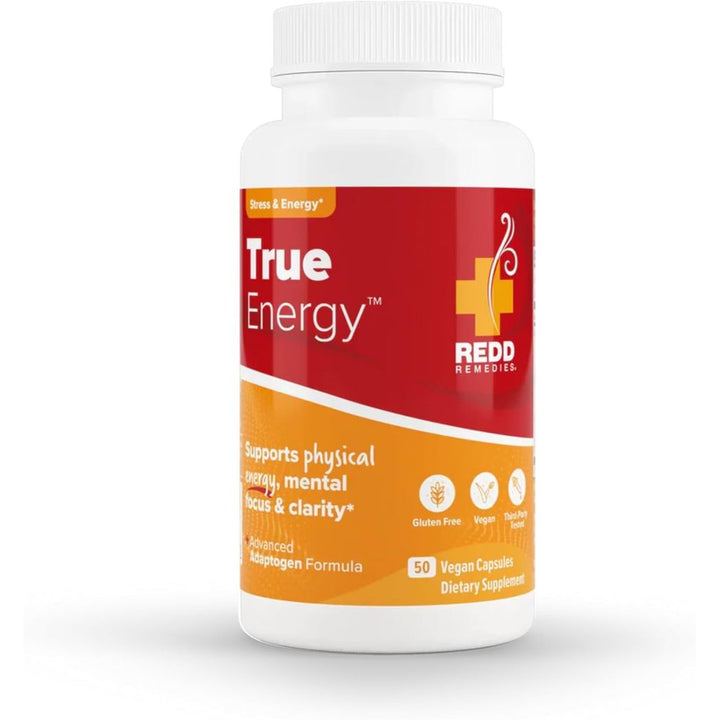 Redd Remedies, True Energy, Supports Energy Production and Stamina, 50 Vegan Capsules