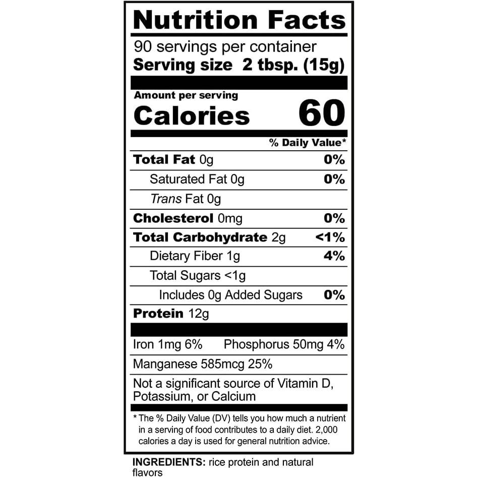 Nutribiotic Rice Protein, Vanilla, 3 Pound