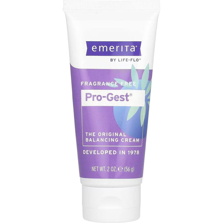 Emerita Pro Gest Natural Progesterone Cream, 2 Ounce