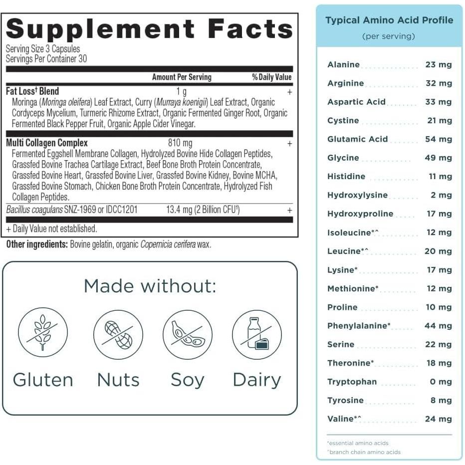 Ancient Nutrition Multi Collagen Advanced Lean 90 capsules