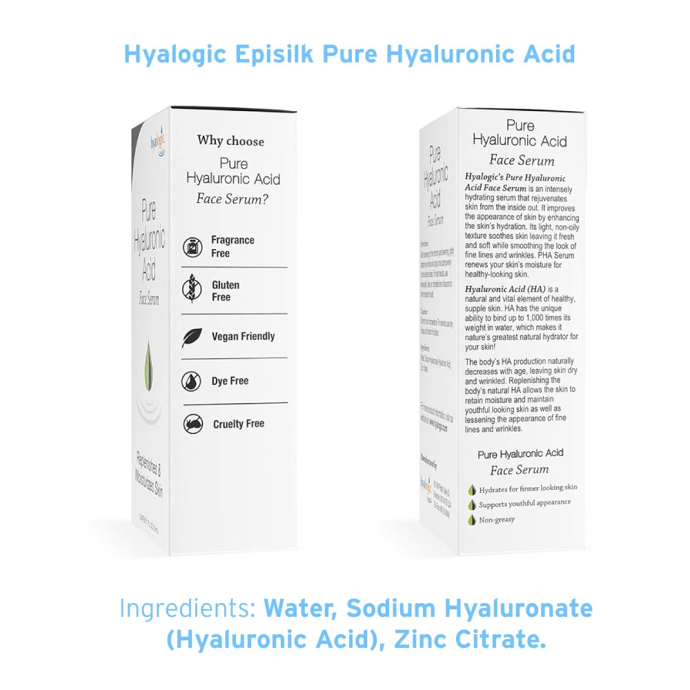 Hyalogic Episilk Pure HA Facial Serum 1oz
