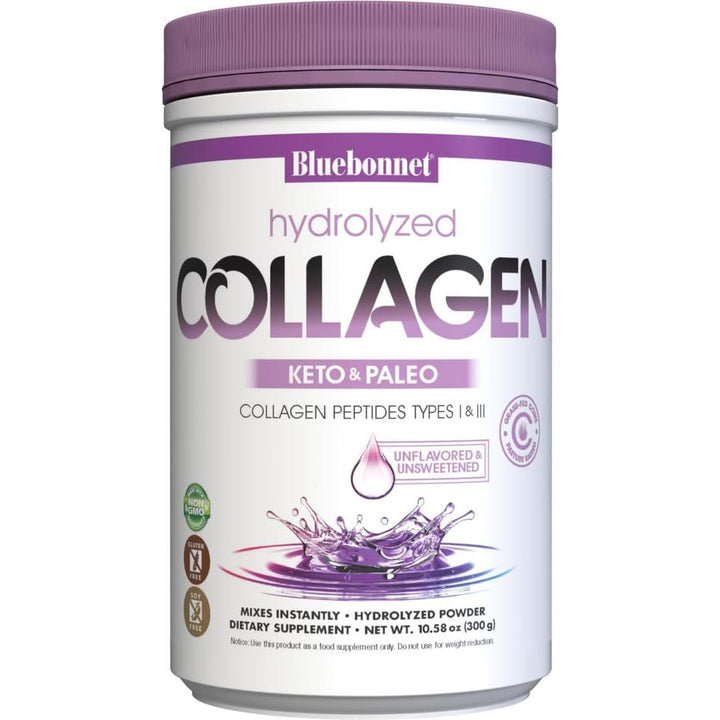 BlueBonnet Nutrition Hydrolyzed Collagen Powder 10.58 oz, 25 Servings, Unflavored