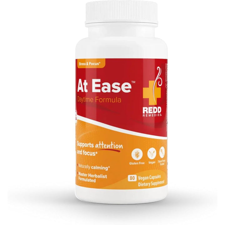 Redd Remedies, at Ease, Supports Relaxation and Stress Resistance, 80 Veg caps