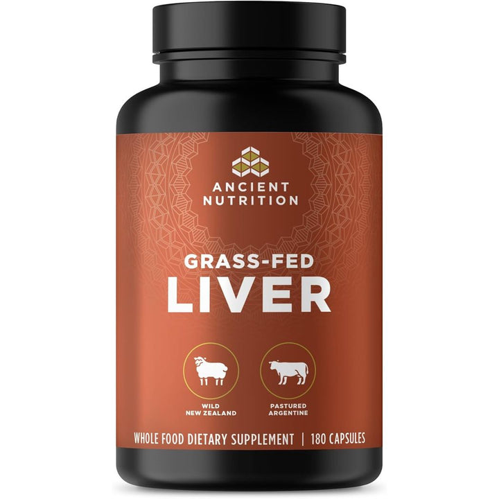 Ancient Nutrition Organ Supplements Wild Organ Beef & Lamb Liver180 Caps