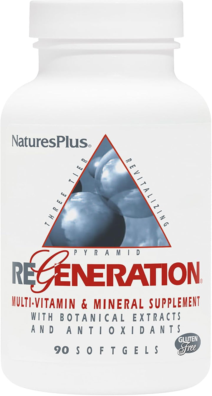 Natures Plus Regeneration Multivitamin 90 Softgels Gluten-Free 30 Servings Nature's Plus