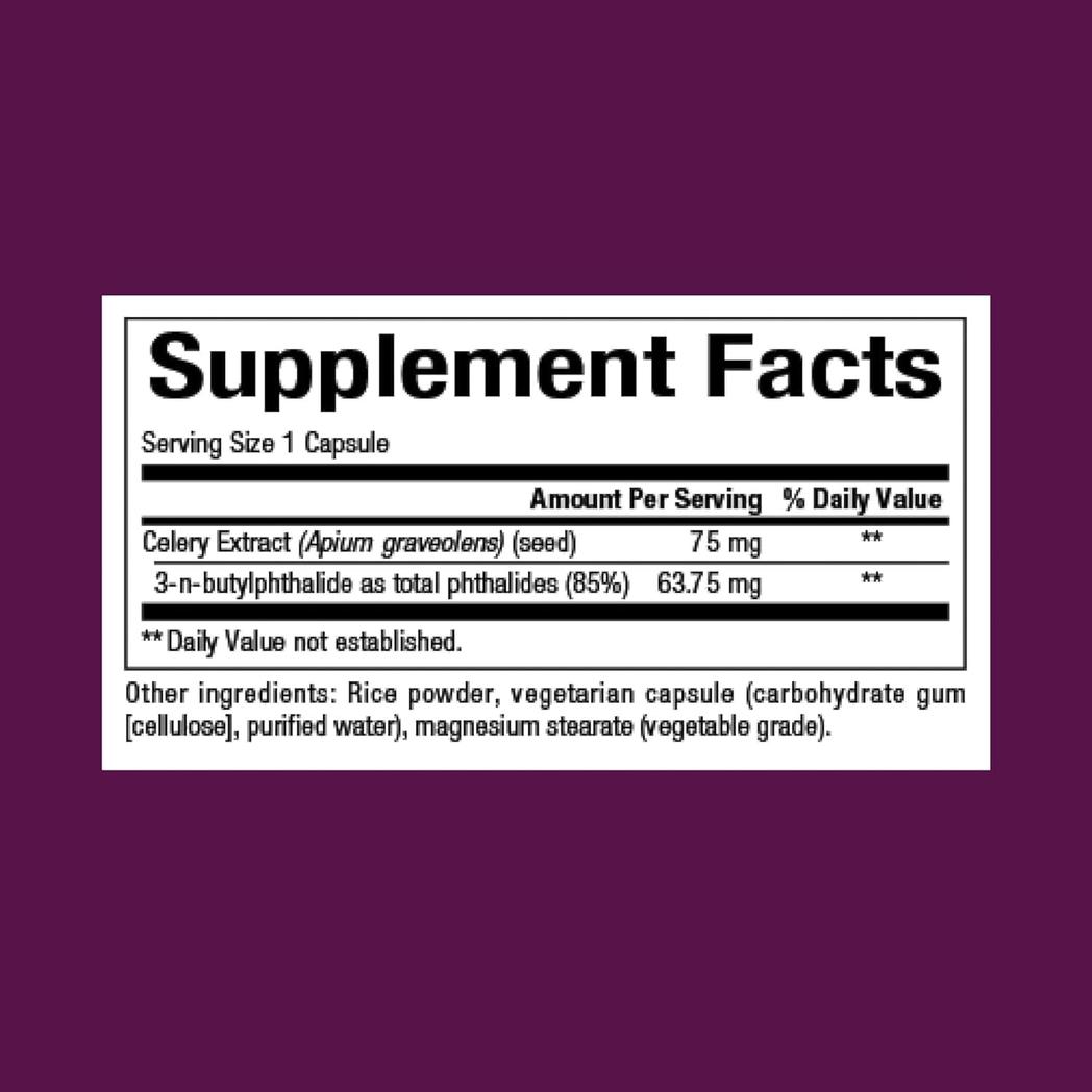 Natural Factors Celery Seed Extract 60 Capsules