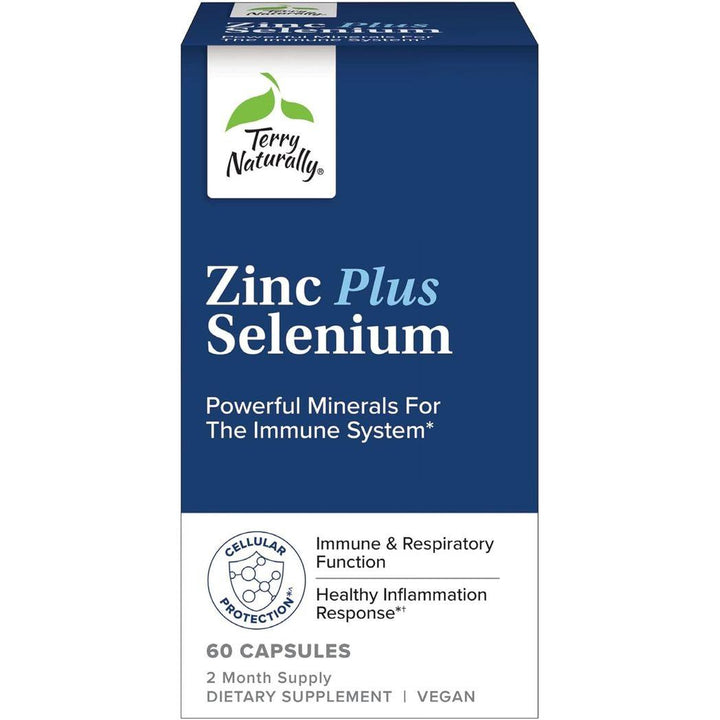 Terry Naturally Zinc Plus Selenium 60 Vegan Capsules