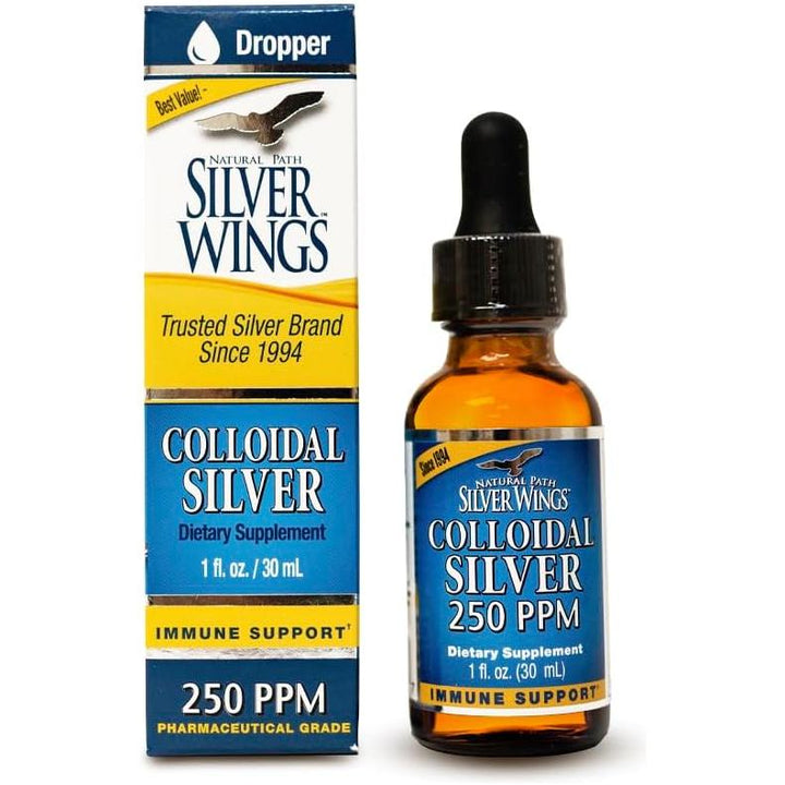 Natural Path / Silver Wings Plata coloidal 250 ppm 1 oz.
