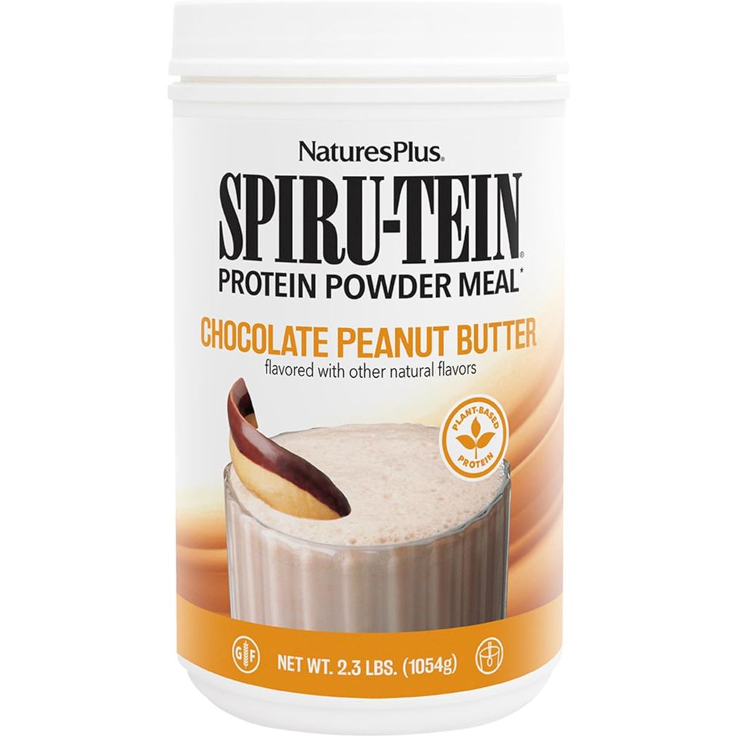 Natures Plus SPIRU-TEIN Plant-Based Protein Shake Non-GMO Vegetarian Gluten Free Nature's Plus