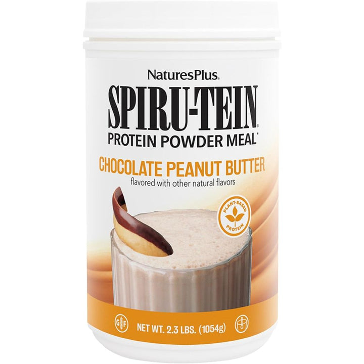 Natures Plus SPIRU-TEIN Plant-Based Protein Shake Non-GMO Vegetarian Gluten Free Nature's Plus