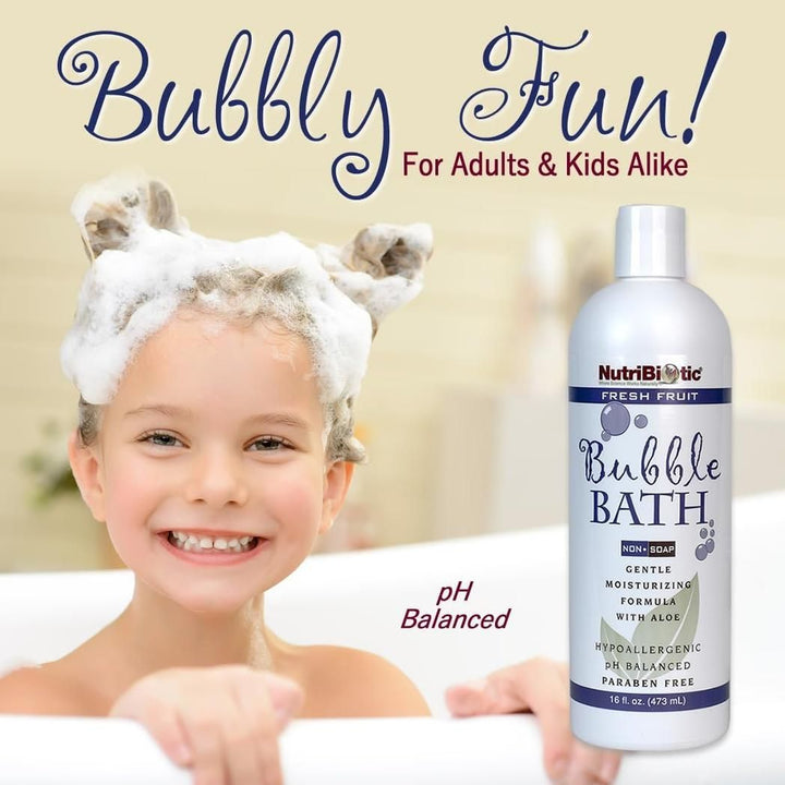 Nutribiotic Bubble Bath, Fresh Fruit 16 fl. oz.