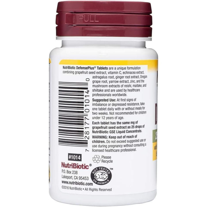 NutriBiotic Defense Plus 250 mg GSE, 45 Tabs