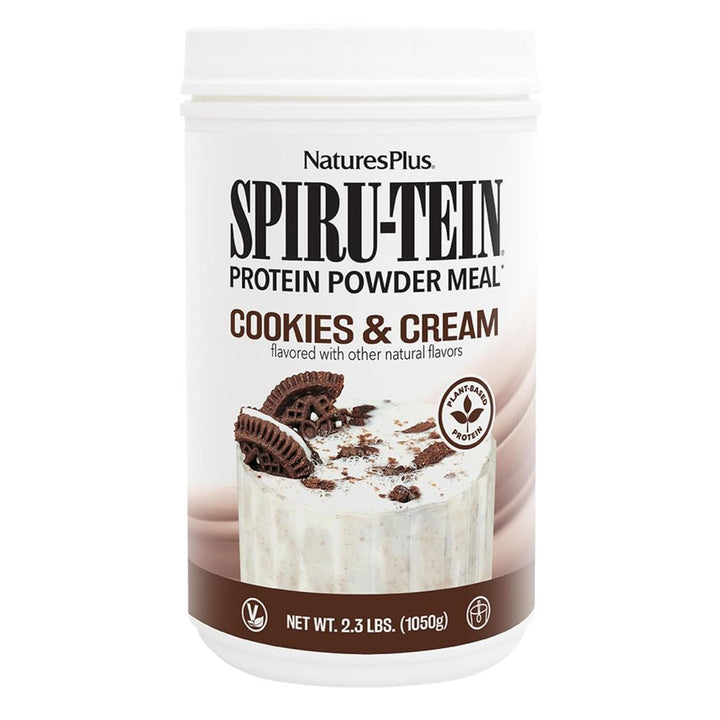 Natures Plus SPIRU-TEIN Plant-Based Protein Shake Non-GMO Vegetarian Gluten Free Nature's Plus