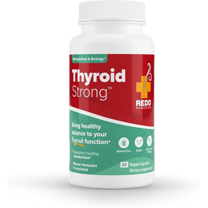 Redd Remedies, Thyroid Strong, Supports Healthy Thyroid Function and Balance, 60 Veg caps