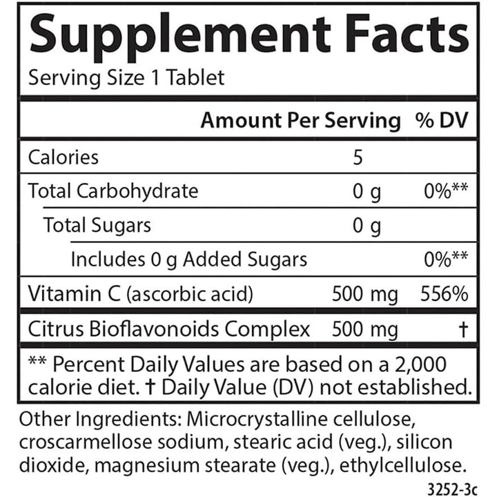 Carlson Super-C ComplexVitamin C + Bioflavonoids Antioxidant 250 Vegetarian Tablets