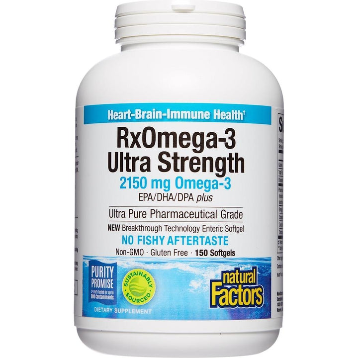 Natural Factors, RxOmega-3 Ultra Strength 150 Softgels