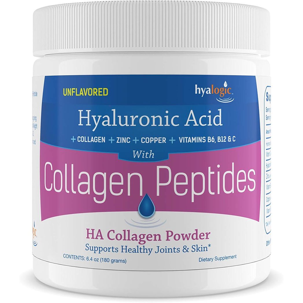 Hyalogic Hyaluronic Acid Collagen Peptides Powder  6.4oz